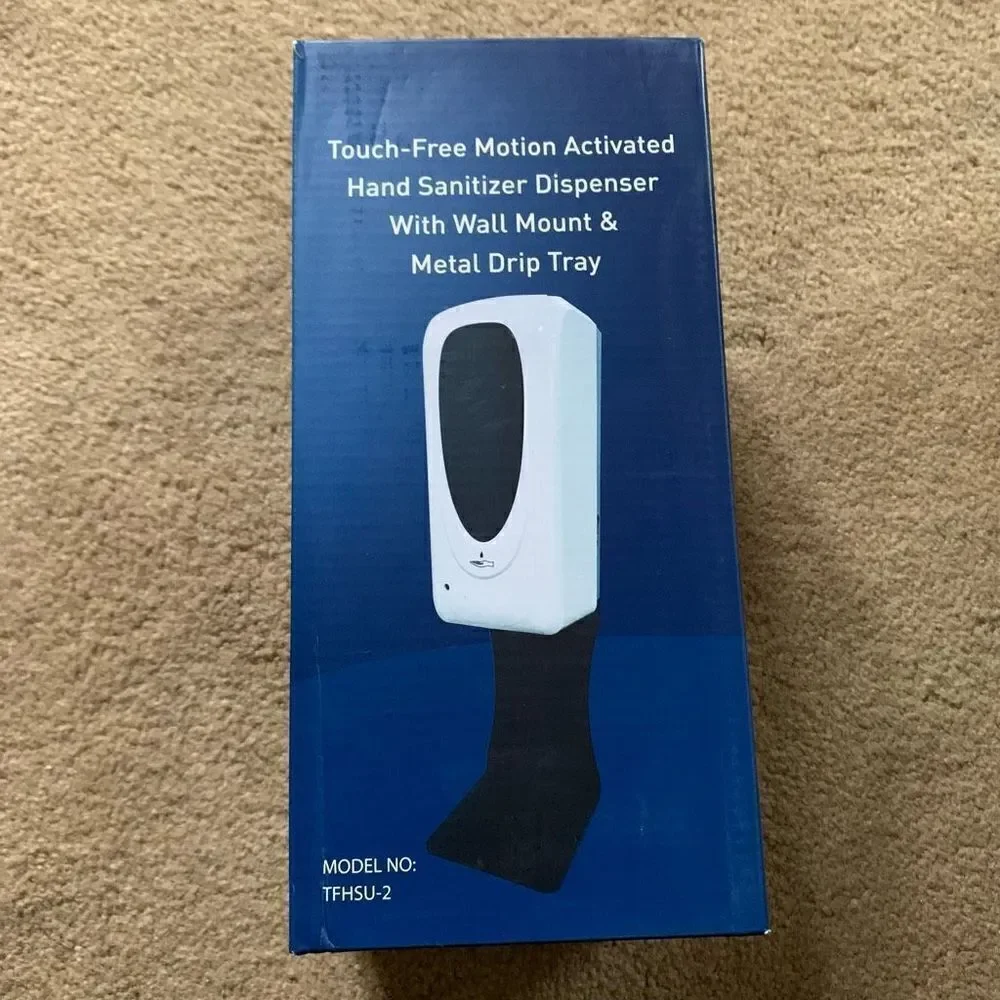 Touch Free Motion Activated Hand Sanitizer Dispenser With Wall Mount & Drip Tray